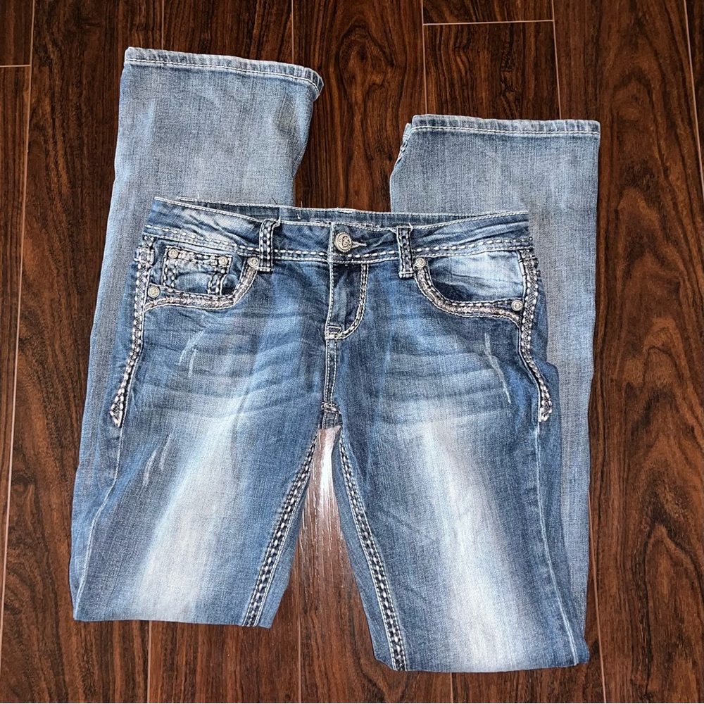 Y2K Low Rise Gracie Bling Jeans